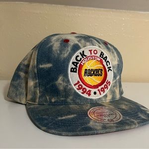Rockets Throwback Jean Tye Dye SnapBack Hat